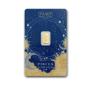 1/2 gram Gold Bar - PAMP Suisse Zodiacs: Pisces
