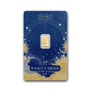 1/2 gram Gold Bar - PAMP Suisse Zodiacs: Sagittarius
