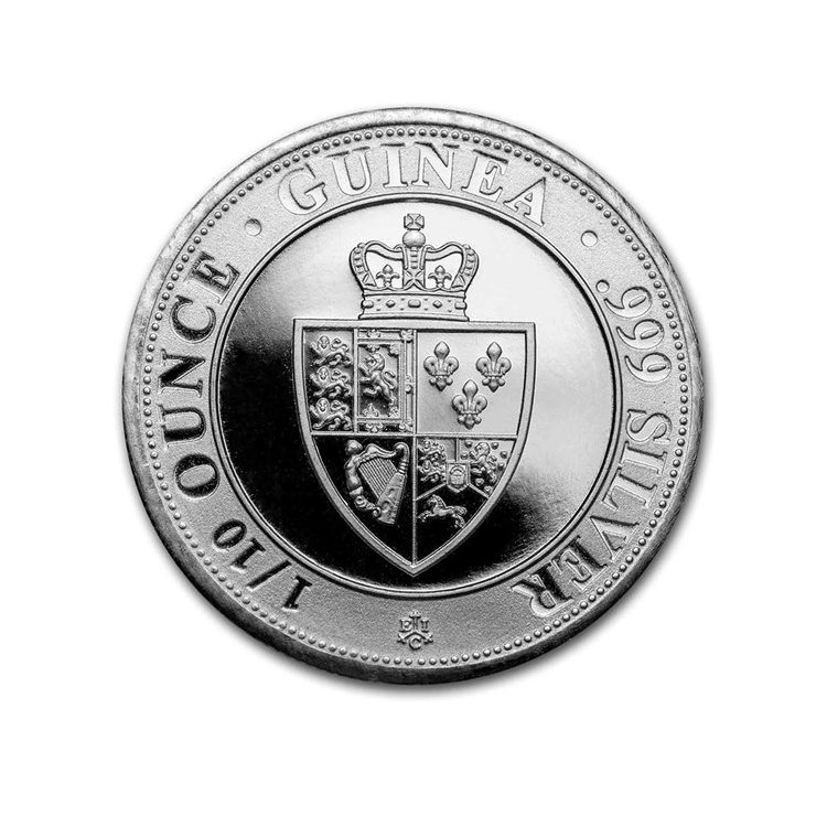 2021 Saint Helena 1/10 oz Silver Spade Guinea Shield BU