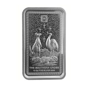 10 oz ABC Refinery The Southern Cross Silver Bar High Relief .9999 Fine