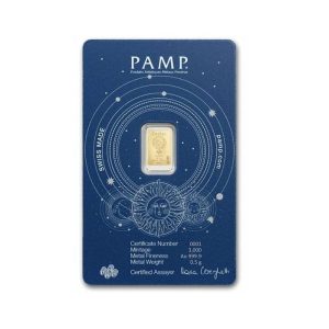 1/2 gram Gold Bar - PAMP Suisse Zodiacs: Libra