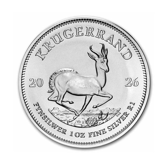 South African Mint, 2026 Krugerrand 1 oz Silver Coin BU