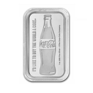 Coca-Cola® 1 oz Silver Struck Bar in Capsule