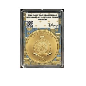 Niue 2025 Disney Scrooge McDuck 1 oz .999 Silver Gilded Colorized Coin