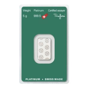 Argor-Heraeus, 5 Gram Platinum Bar in Assay