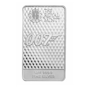 Royal Mint, Diamonds are Forever 10 oz Silver Minted Bar in Capsule