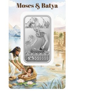 Pamp Suisse, Moses and Batya 1 oz Pure Silver Bar