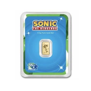 1/2 gram Gold Bar in TEP - Sonic the Hedgehog 35th Anniversary