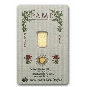 Pamp Suisse, Una and The Lion 1 Gram Gold Bar