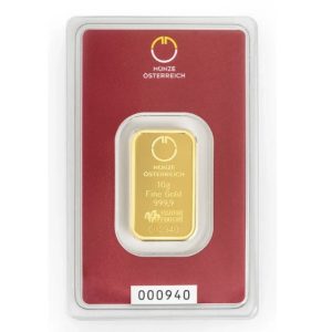 Austrian Mint, 10 Gram Gold Bar