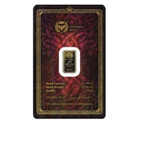 Gods of Germania - Frigg - 1/100oz Au999.9 Minted Proof Bar