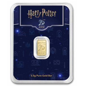 Harry Potter 1/2 gram Gold Bar Harry Potter 25th Anniversary