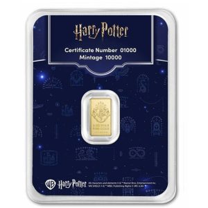 Harry Potter 1/2 gram Gold Bar Harry Potter 25th Anniversary
