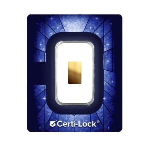 Scottsdale Mint, Easter Cross 1/100 oz .9999 Gold Bar in Certi-Lock Package
