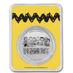 Peanuts® Snoopy 1 oz Colorized Silver Round