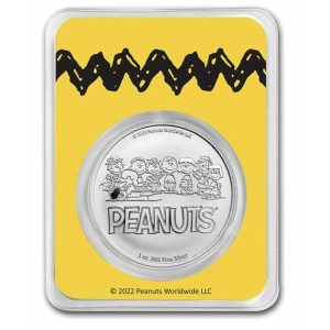 Peanuts® Snoopy Flying Ace 1 oz Colorized Silver