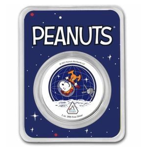 Peanuts® Snoopy in Space - Artemis Missions 1 oz Colorized Silver