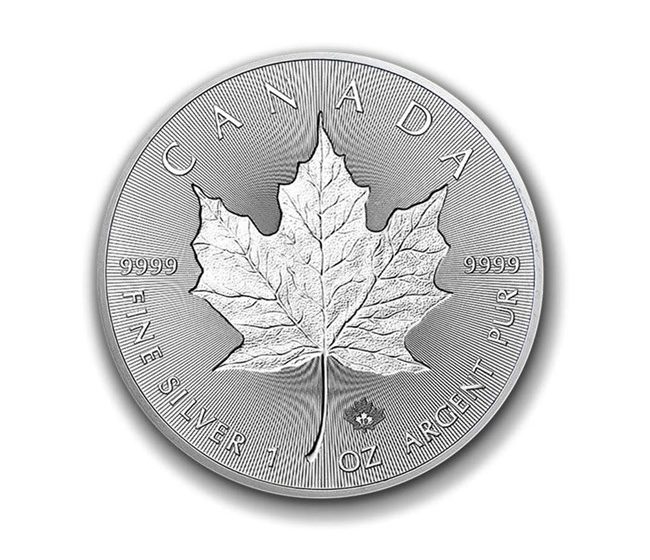 Royal Canadian Mint, 2019 Incuse Maple Leaf 1 oz .9999 Silver Coin
