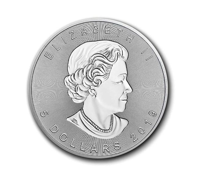 Royal Canadian Mint, 2019 Incuse Maple Leaf 1 oz .9999 Silver Coin - Image 2