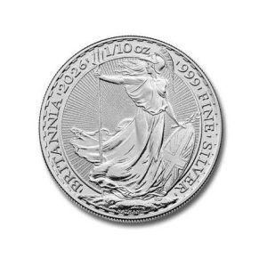 Royal Mint, 2026 Britannia 1/10 oz .999 Silver Coin BU