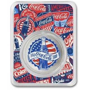 Coca-Cola® 1 oz Silver Colorized Americana in TEP