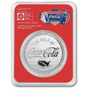 Coca-Cola® 1 oz Silver Colorized Americana in TEP