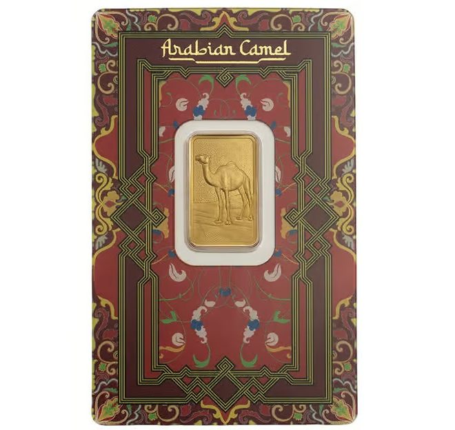 Pamp Suisse, Arabian Camel 5 Gram Gold Bar with Box and Pendant - Image 2