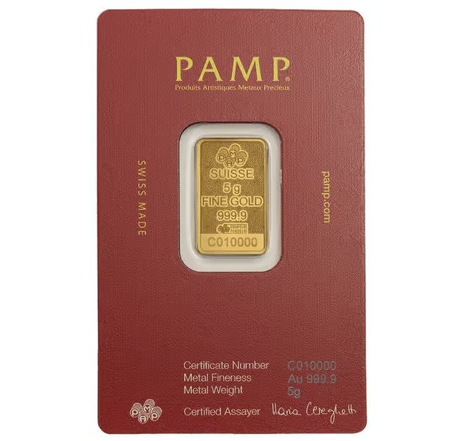 Pamp Suisse, Arabian Camel 5 Gram Gold Bar with Box and Pendant - Image 3