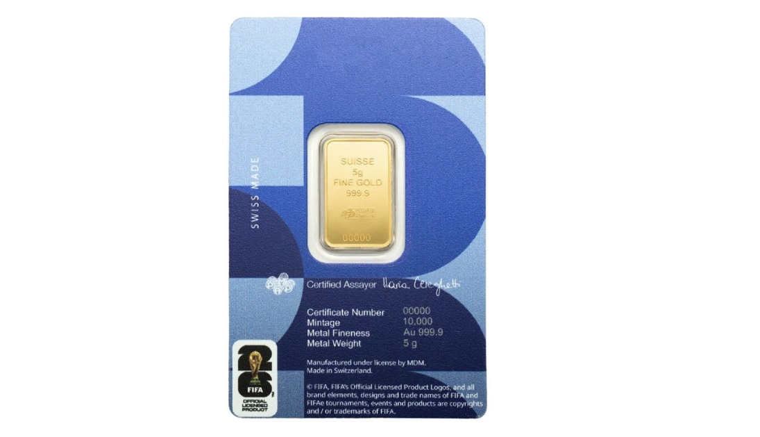 Pamp Suisse, 2026 FIFA World Cup 5 Gram Gold Bar - Image 2