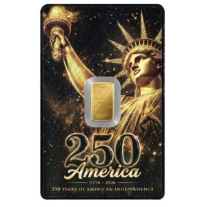 Germania Mint Gold Minted Bar 1 g - American Independence