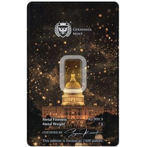 Germania Mint Gold Minted Bar 1 g - American Independence
