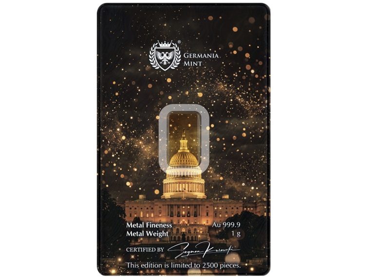 Germania Mint Gold Minted Bar 1 g - American Independence - Image 2