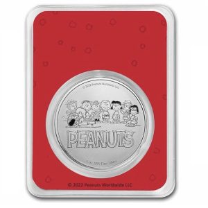 Peanuts® Snoopy, Van Pelt & Brown Christmas 1 oz Colorized Silver
