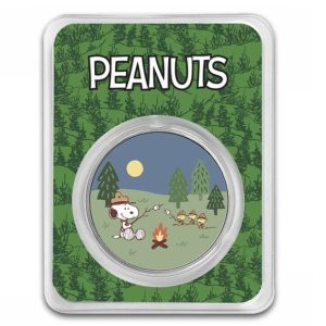 Peanuts® Beagle Scouts Overnight Camp 1 oz Colorized Silver