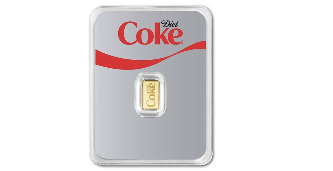 Diet Coke 1 Gram .9999 Gold Bar in TEP - Image 2