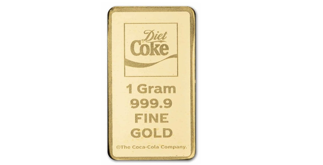 Diet Coke 1 Gram .9999 Gold Bar in TEP - Image 5