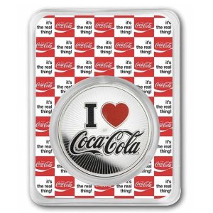 Coca-Cola® 1 oz Silver 140 Years Anniversary Round in TEP
