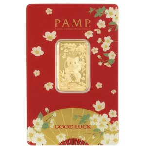 Pamp Suisse, Good Luck Maneki Neko 1/2 oz Gold Bar (Ready stock)
