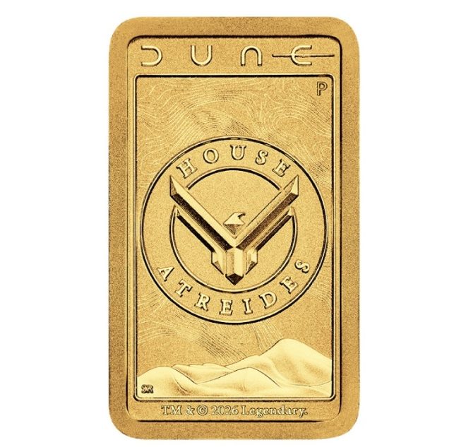 Perth Mint, 2026 Dune - House Atreides 1 Gram .9999 Gold Bar - Image 3