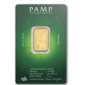 Pamp Suisse, 2026 Lucky Clover 5 Gram Gold Bar