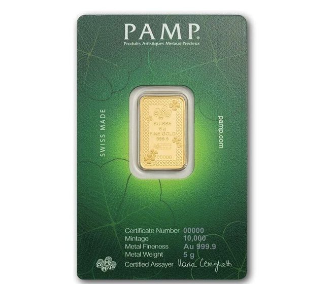Pamp Suisse, 2026 Lucky Clover 5 Gram Gold Bar - Image 2