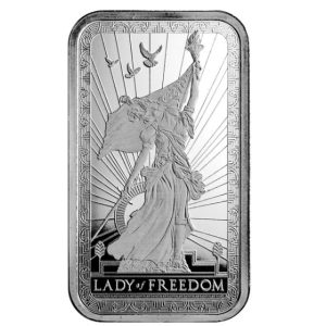 Pamp Suisse, Lady of Freedom 1 oz .999 Silver Minted Bar