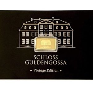 Geiger Edelmetalle, 1/2 Gram .9999 Gold Bar in Black Assay