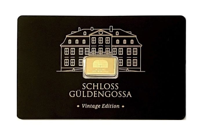 Geiger Edelmetalle, 1/2 Gram .9999 Gold Bar in Black Assay