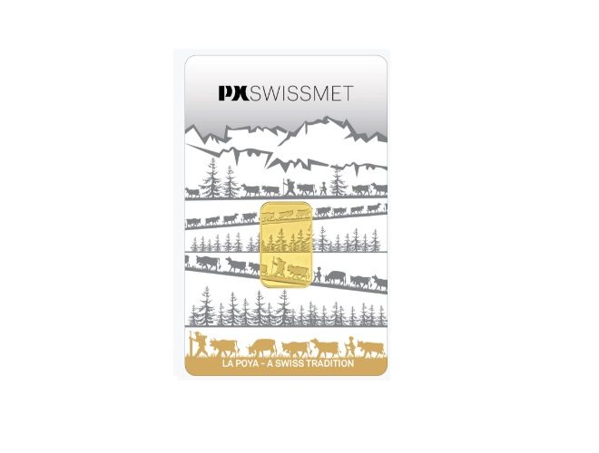 PX Prexinox, La Poya 5 Gram .9999 Gold Minted Bar