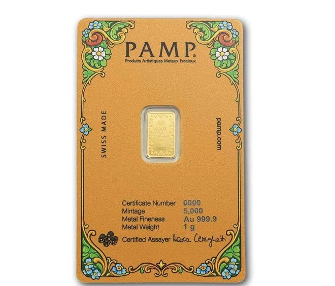 Pamp Suisse, Lucky Pig 1 Gram Gold Bar with Sleeve (Ready stock) - Image 2