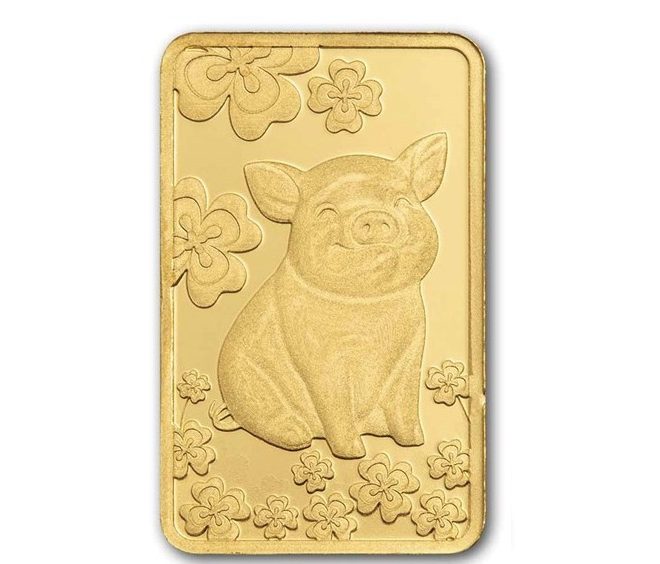 Pamp Suisse, Lucky Pig 1 Gram Gold Bar with Sleeve (Ready stock) - Image 3