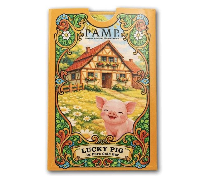 Pamp Suisse, Lucky Pig 1 Gram Gold Bar with Sleeve (Ready stock) - Image 5