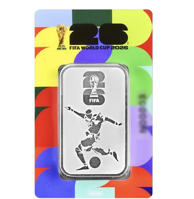 Nadir Rafineri Metal, 2026 FIFA World Cup 100 Gram .9999 Silver Bar