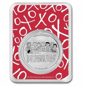 Peanuts® Snoopy Valentine's Day Cards 1 oz Colorized Silver